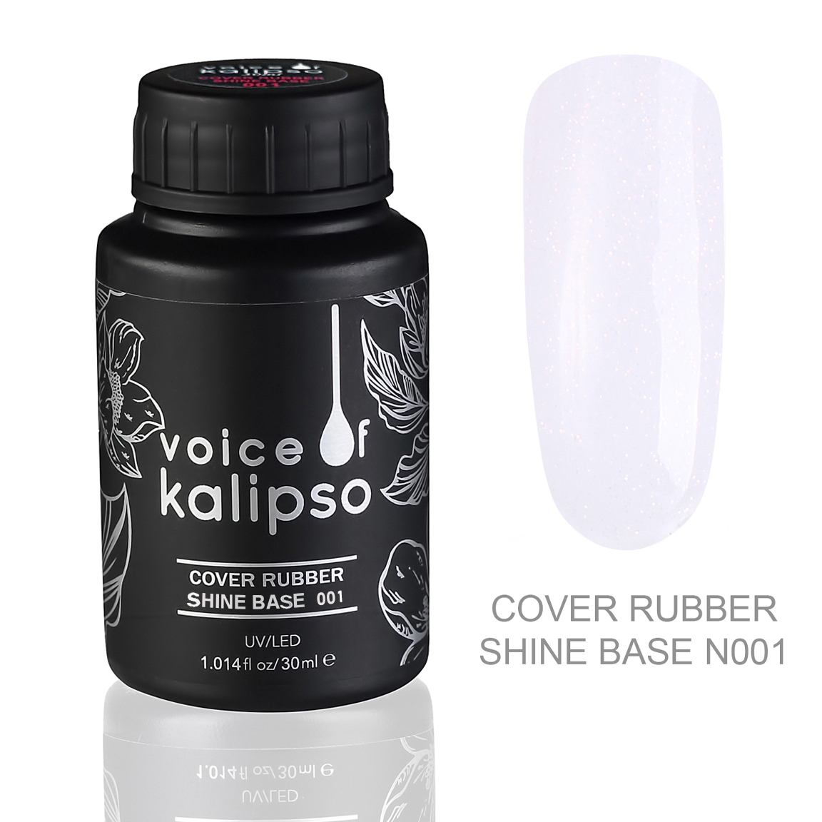 Kamufliruyushchaya kauchukovaya baza s shimmerom 001, 30ml