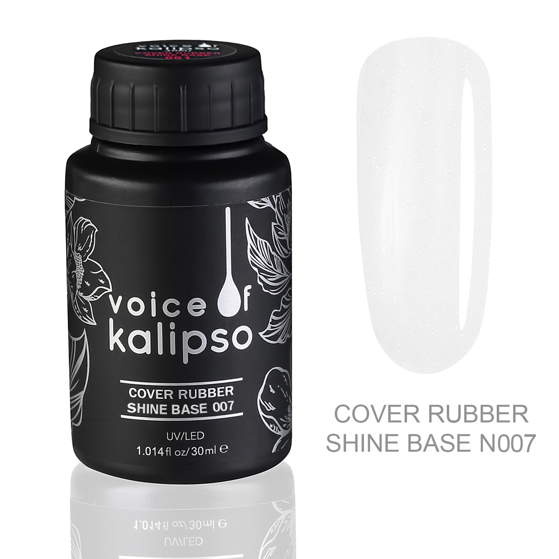 Kamufliruyushchaya kauchukovaya baza s shimmerom 007, 30ml