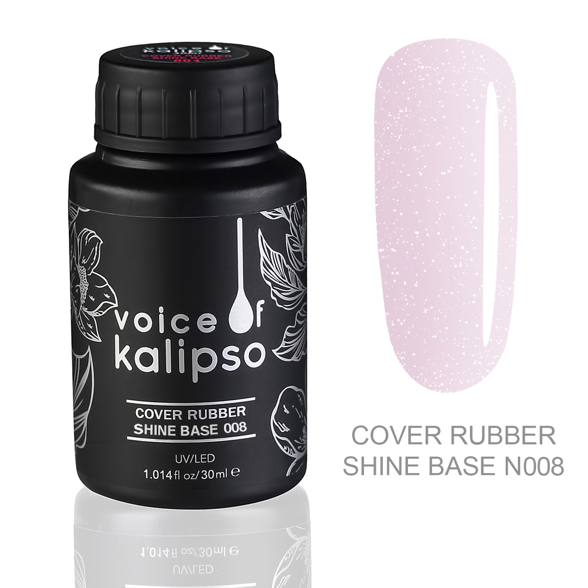 Kamufliruyushchaya kauchukovaya baza s shimmerom 008, 30ml