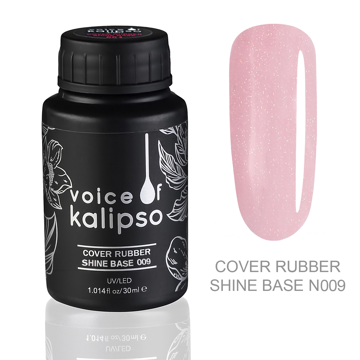 Kamufliruyushchaya kauchukovaya baza s shimmerom 009, 30ml