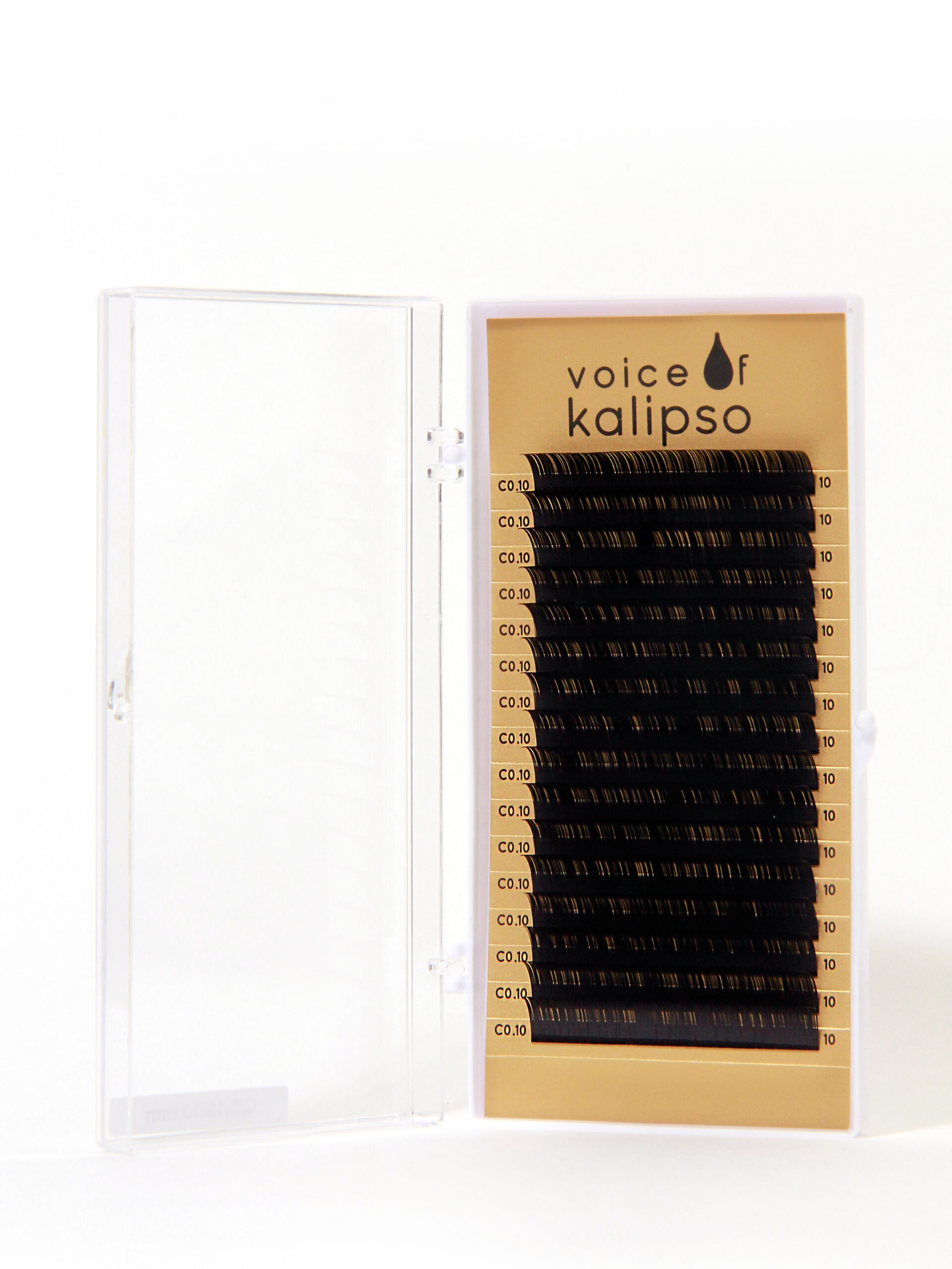 Lashes dlya narashchivaniya Voice of Kalipso chernyye 0,10 / S / 10mm (16 liniy)
