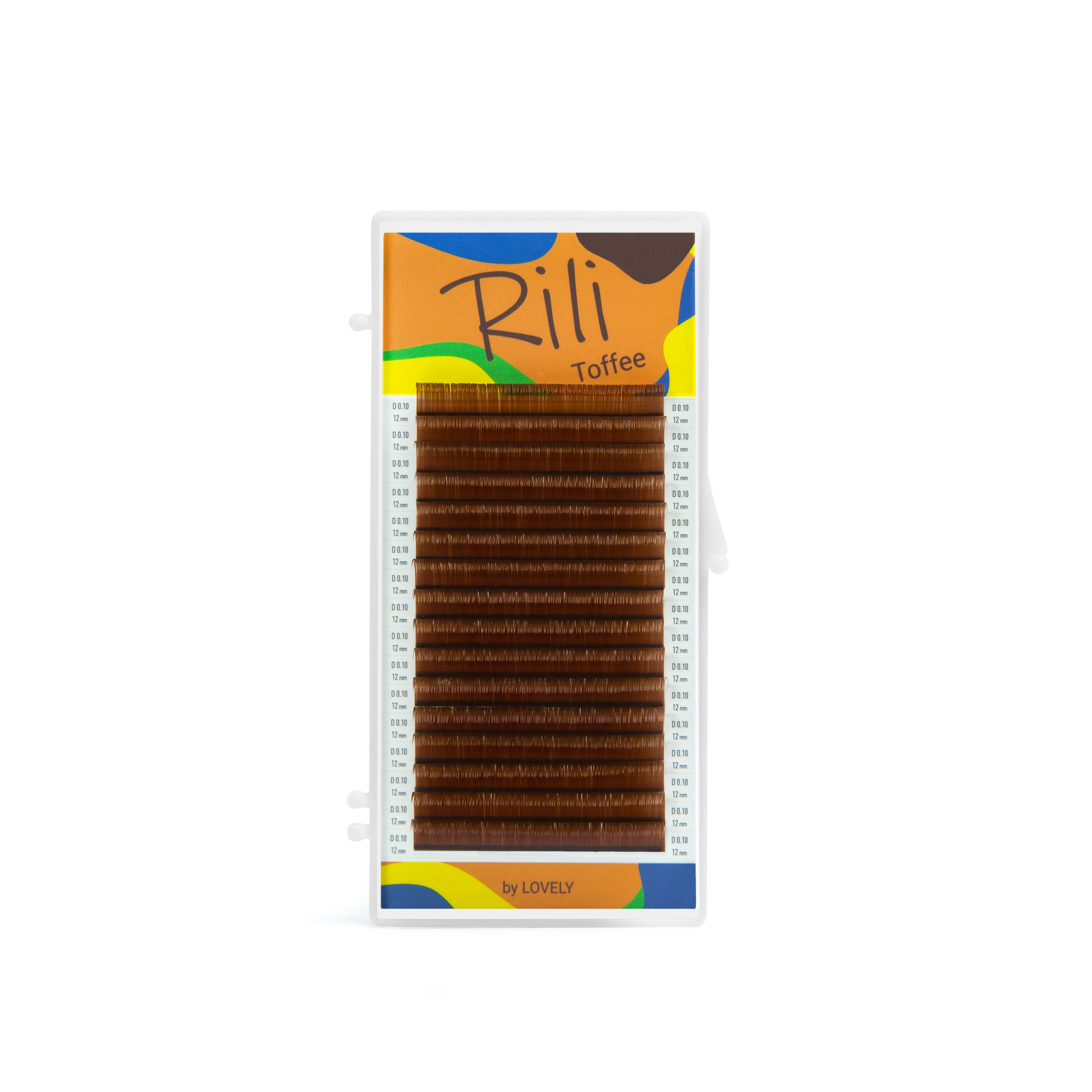 Brown lashes Rili Toffee - 16 lines - MIX