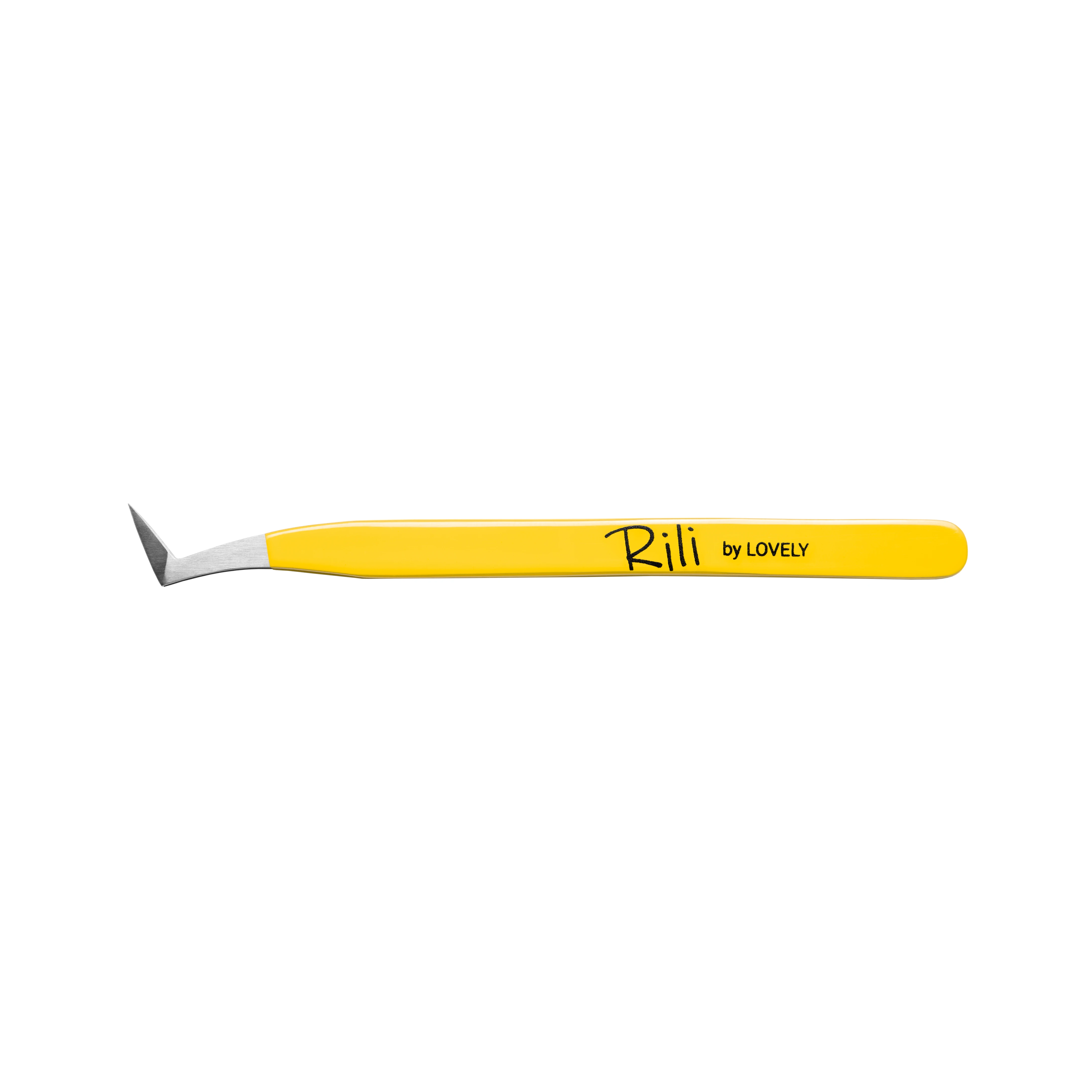 Kirpik uzatma cımbızı resnits Rili, Yellow line, tip Sapozhok (İndirimli)