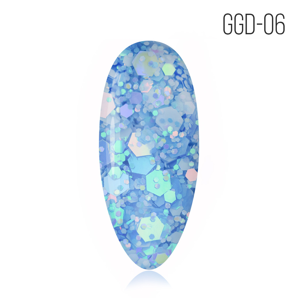 Gel Polish. GGD-06. Glitter Gel # 06